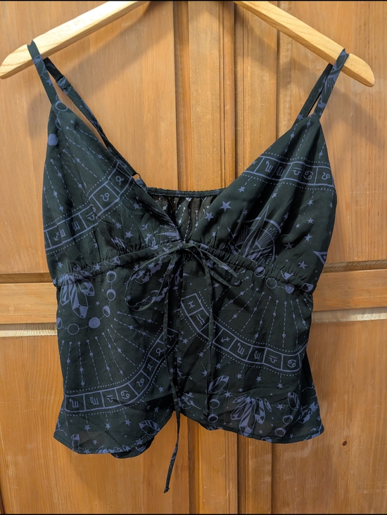 Killstar Tops - Killstar Black Astrology Print Camisole